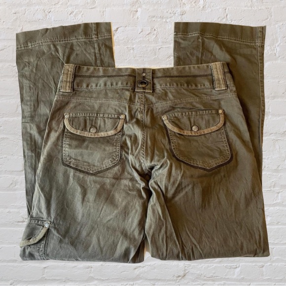 Athleta Olive Green Cargo Pants Size 8 - Picture 5 of 8